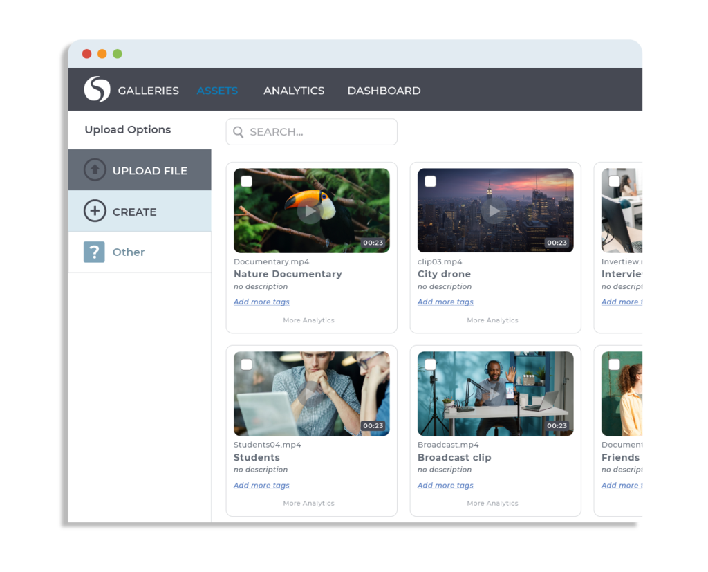 Video library with multiple video uploads on Cincopa’s video hosting platform