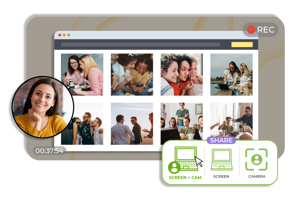 Video library with filtering and organization options such as file types and tags on Cincopa’s video hosting platform