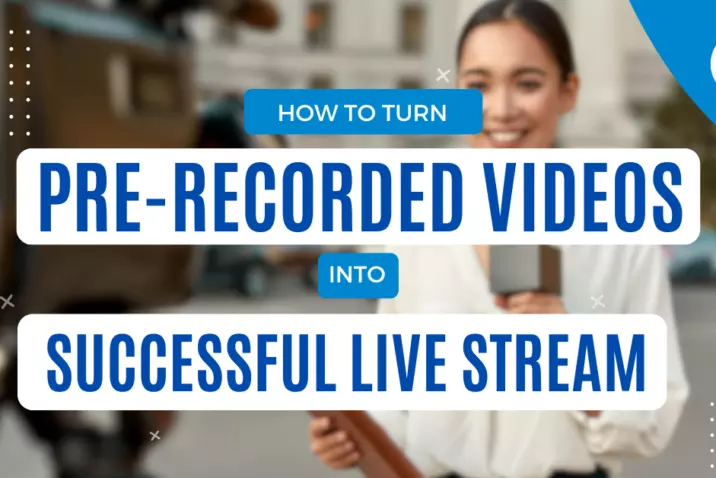 How to Turn Pre-Recorded Videos into Successful Live Streams. Woman Reporter