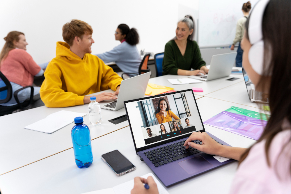 Interactive training video embedded inside a learning course