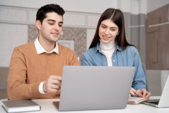 Instructor delivering a live training session via video conference