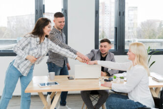 Onboarding video series organized in a training dashboard